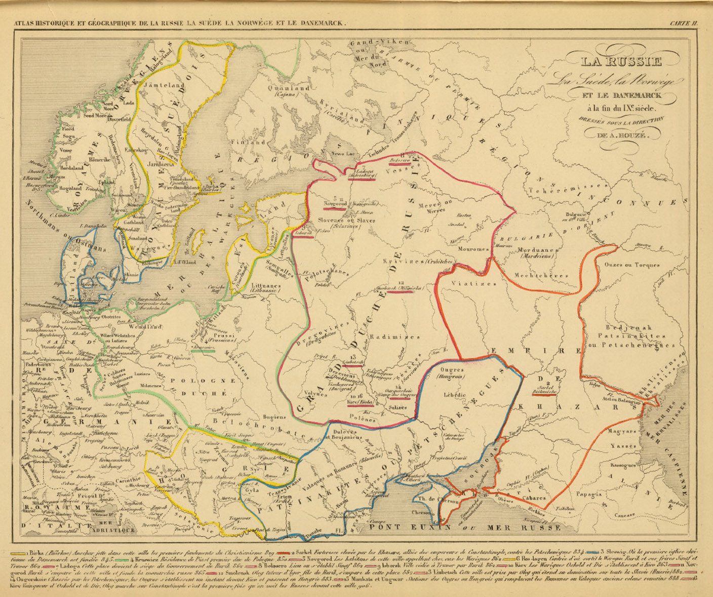 00 XIX wiek mapa francuska Chorwacja Biała Polska_Rosja_Skandynawia_w_IX_w