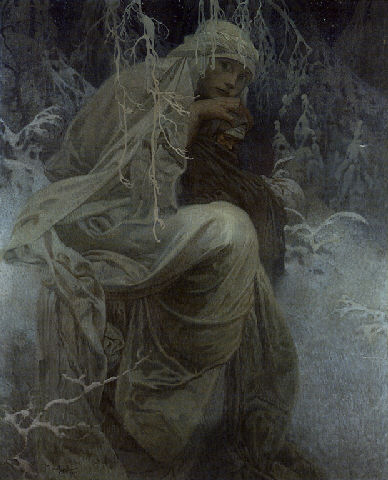a mucha winter picture