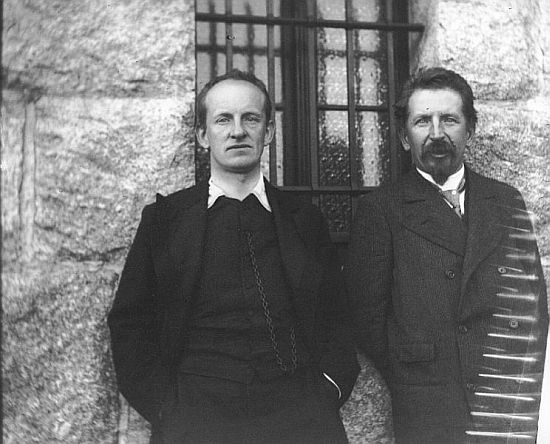 0 Gerhart i Carl Hauptmann, Jagniątków, ok_ 1910, ze zbiorów Ivo-Hauptmann-Archiv