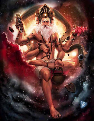 Brahma, The Creator - 150 Trillion Year old God, who thinks that he is the source of everything